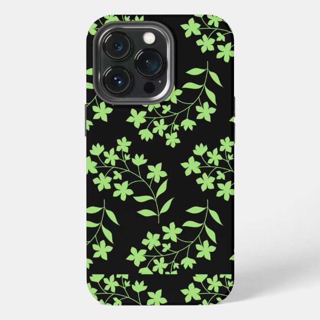 Geometric Leaves   iPhone Case (Back)