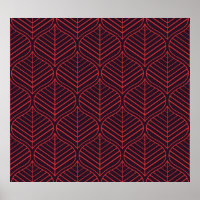 Geometric leaves seamless pattern. Abstract textur