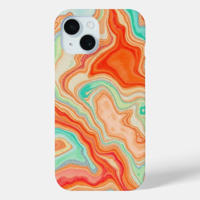 Geometric Line Art Phone Case for iPhone (Back)