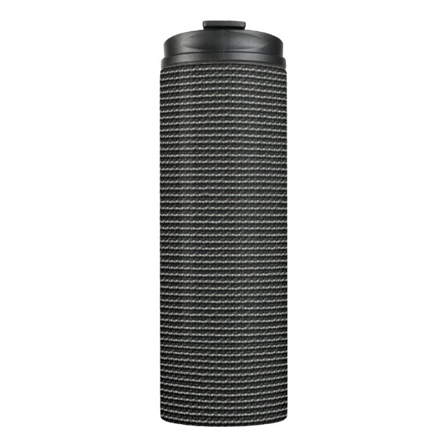 Geometric Line Pattern – Clean Thermal Tumbler (Front)