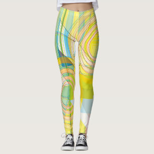 Geometric Line Shapes Leggings