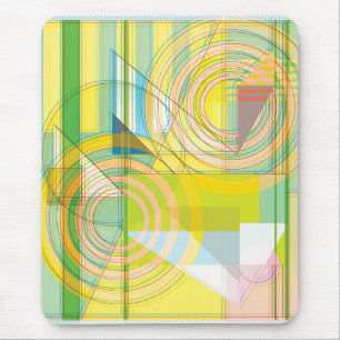 Geometric Line Shapes Mousepad
