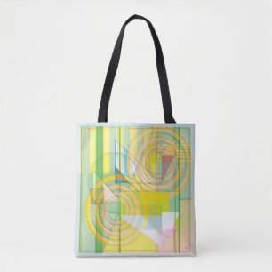 Geometric Line Shapes Tote Bag