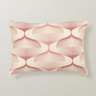 Geometric Lines: Abstract Seamless Background. Decorative Cushion