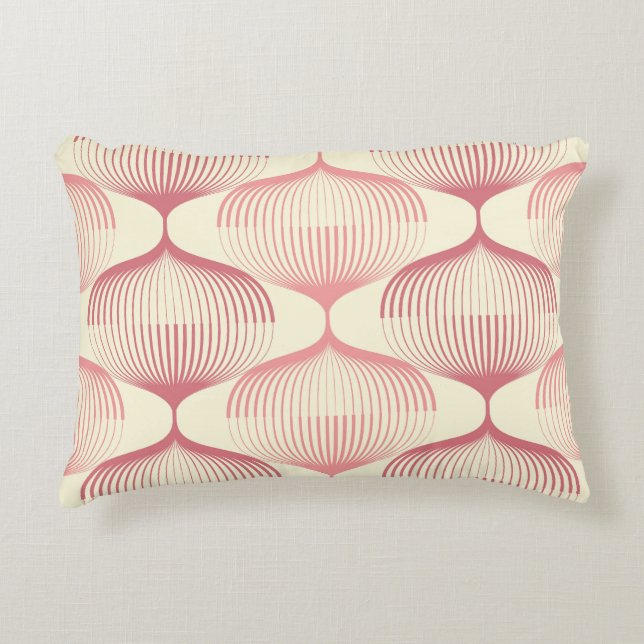 Geometric Lines: Abstract Seamless Background. Decorative Cushion (Front)