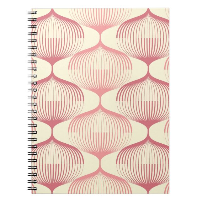 Geometric Lines: Abstract Seamless Background. Notebook (Front)