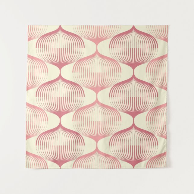 Geometric Lines: Abstract Seamless Background. Tapestry (Front)