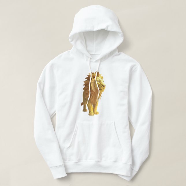 Geometric Lion Hoodie (Design Front)