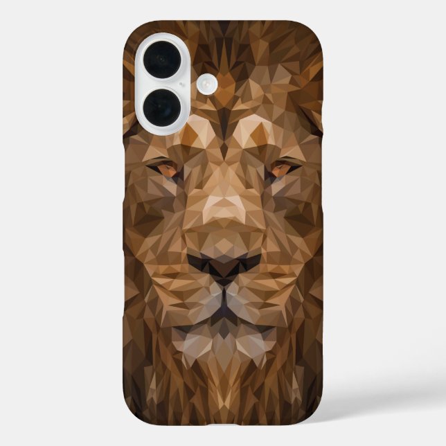Geometric Lion Portrait Case-Mate iPhone Case (Back)