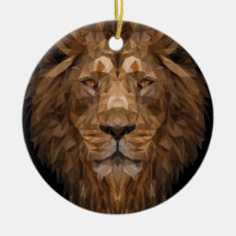 Geometric Lion Portrait