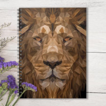 Geometric Lion Portrait