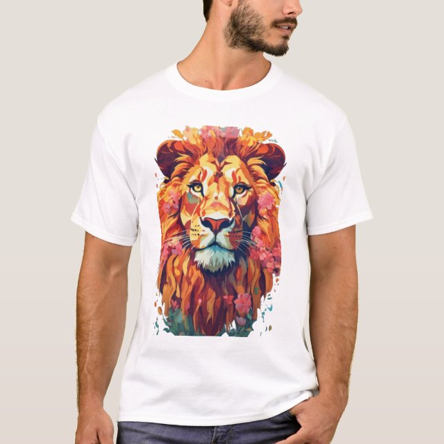 Geometric Lion T-Shirt (Front)