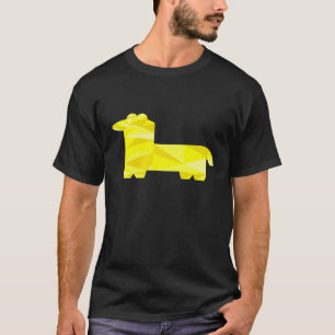 Geometric Llama Cool Polygon Origami Animal Lover T-Shirt