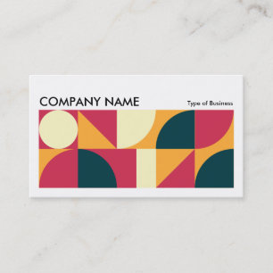 Geometric Long Horizontal v01 Business Card