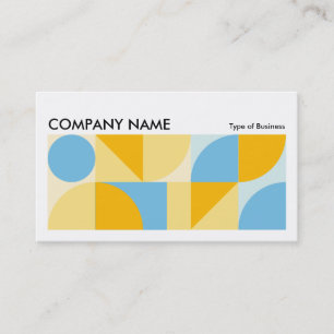 Geometric Long Horizontal v02 Business Card