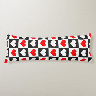 Geometric Love Heart Pattern Design  Body Cushion