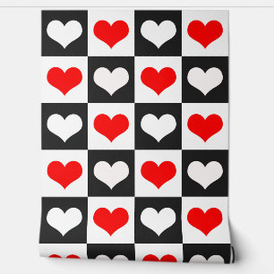 Geometric Love Heart Pattern Design  Wallpaper