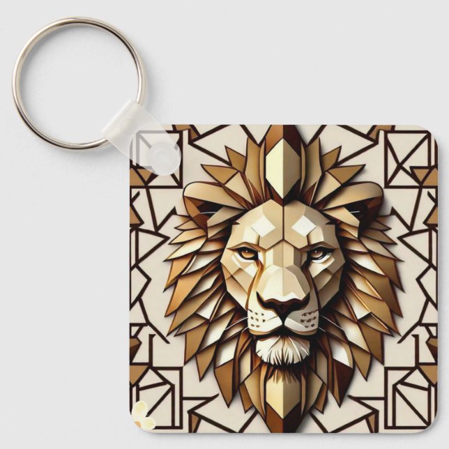 "Geometric Majesty" Key Ring (Front)