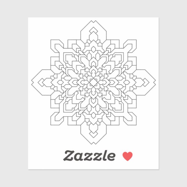 Geometric Mandala #4 Clear (Sheet)