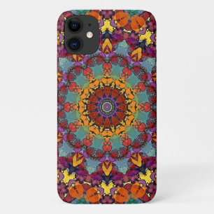 Geometric Mandala Art Blue Colour Design iPhone 11 Case
