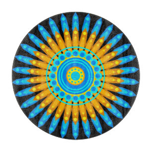 Geometric Mandala Art Circle Design 48256 Cutting Board
