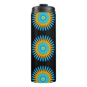 Geometric Mandala Art Circle Design 48256 Thermal Tumbler