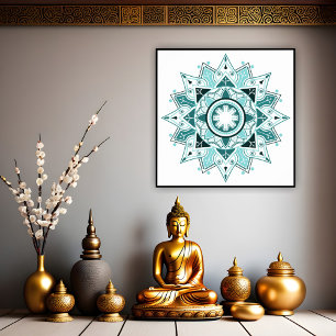 Geometric Mandala, Mystical Poster
