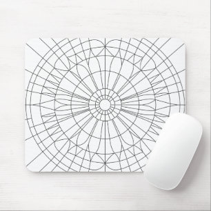 Geometric Mandala Pattern Mouse Pad