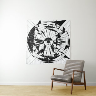 Geometric Mandala Pattern Tapestry