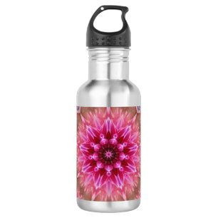 Geometric Mandala Pink Flower Pattern-67545 532 Ml Water Bottle