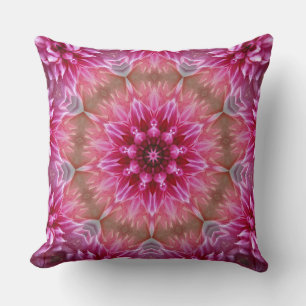 Geometric Mandala Pink Flower Pattern-67545 Cushion