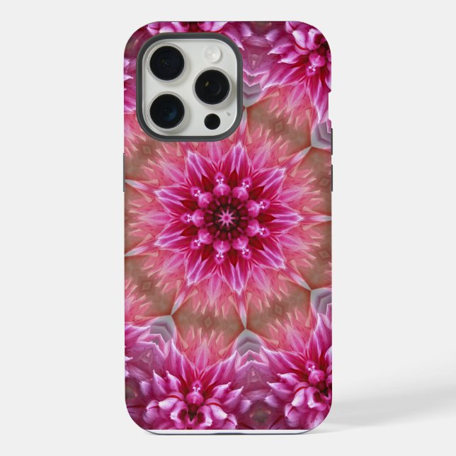 Geometric Mandala Pink Flower Pattern-67545 iPhone Case (Back)