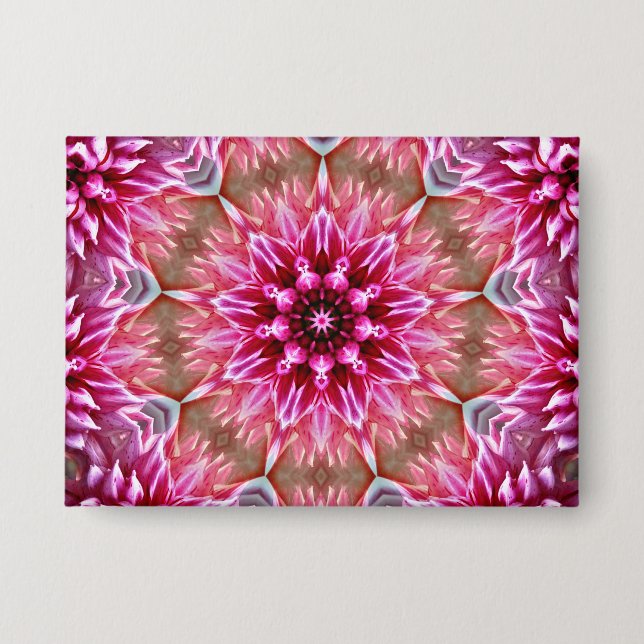 Geometric Mandala Pink Flower Pattern-67545 Keycha (Front)