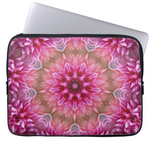 Geometric Mandala Pink Flower Pattern-67545 Laptop Sleeve