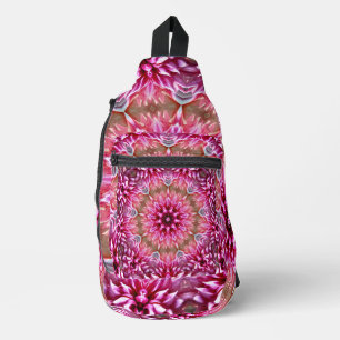 Geometric Mandala Pink Flower Pattern-67545 Sling Bag