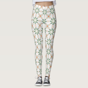 Geometric Mandala Print Yoga Pants