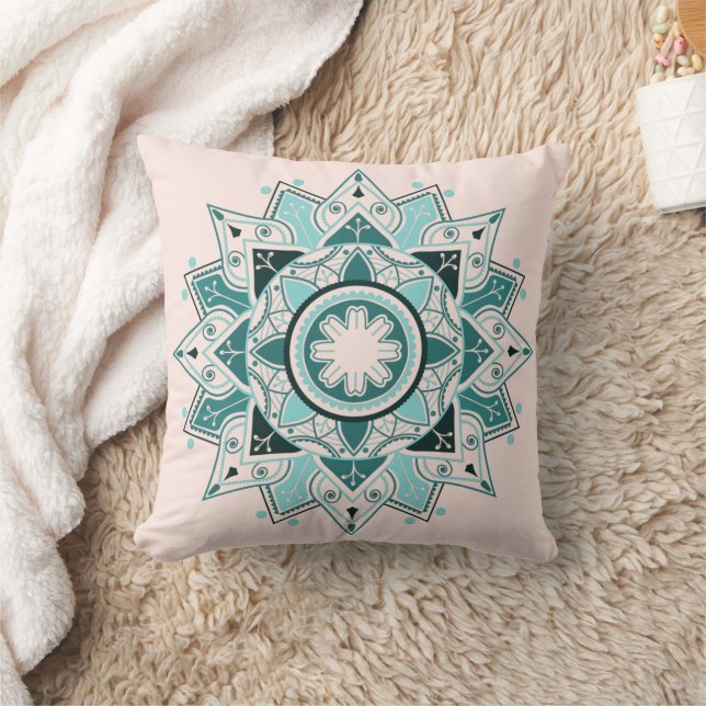 Geometric Mandala, Sleep calming  Cushion (Blanket)