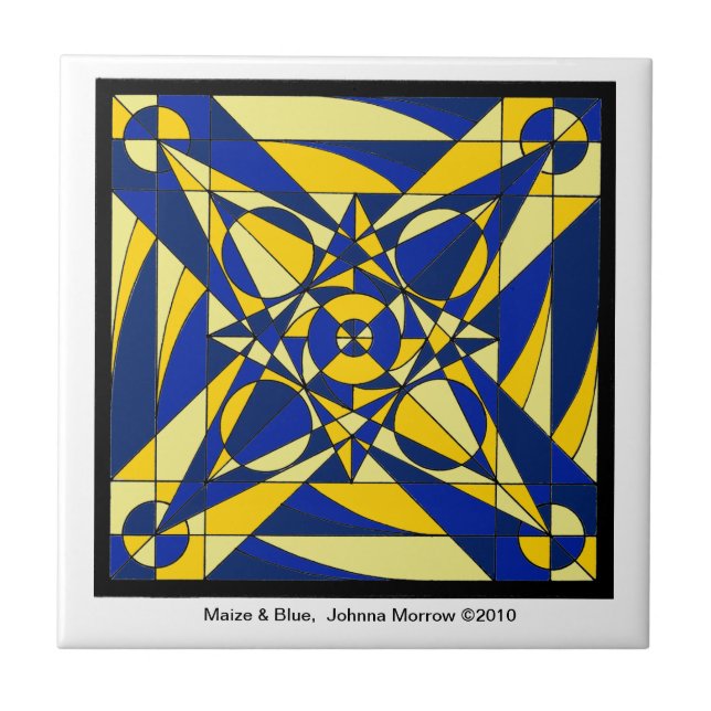 Geometric Mandala Tile (Front)