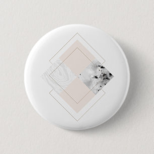 Geometric Marble Design 6 Cm Round Badge