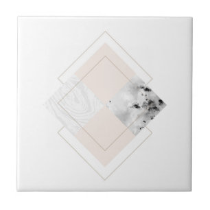 Geometric Marble Design Ceramic Tile