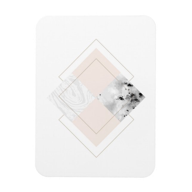 Geometric Marble Design Magnet (Vertical)