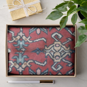 Geometric Medallian Persian Rug Photo Tissue Paper