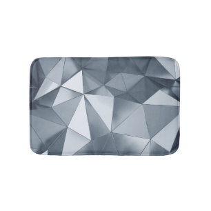 Geometric Metal: Three-Dimensional Pattern Bath Mat