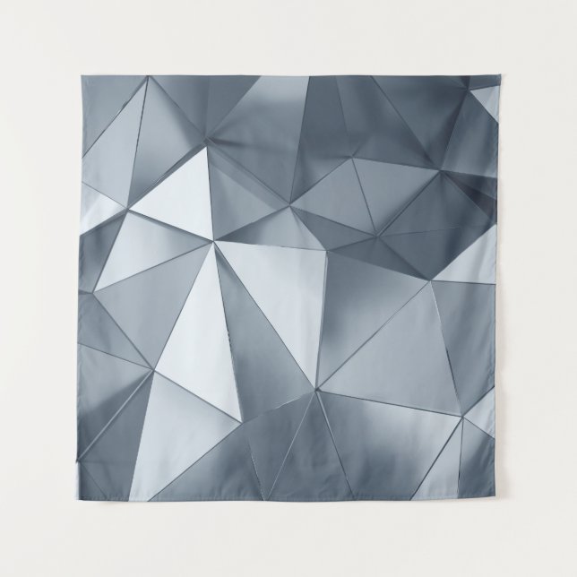 Geometric Metal: Three-Dimensional Pattern Tapestry (Front)