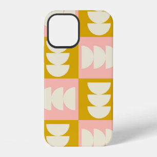 geometric mid century modern and retro style seaml iPhone 12 case