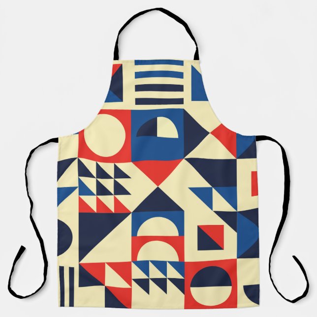Geometric mid-century modern seamless pattern - 60 apron (Front)