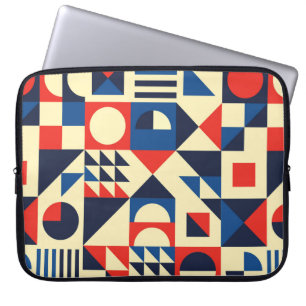 Geometric mid-century modern seamless pattern - 60 laptop sleeve