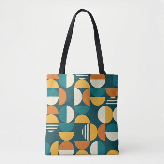 Geometric mid-century modern seamless pattern - 60 tote bag (Front)
