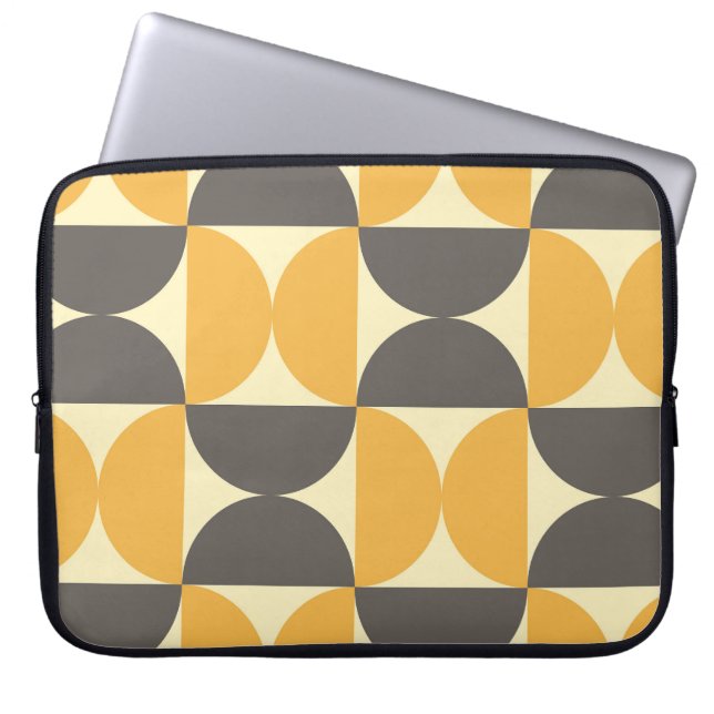 Geometric, mid-century modern style pattern. laptop sleeve (Front)