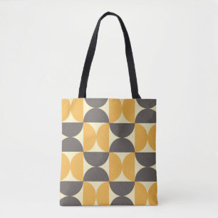 Geometric, mid-century modern style pattern. tote bag
